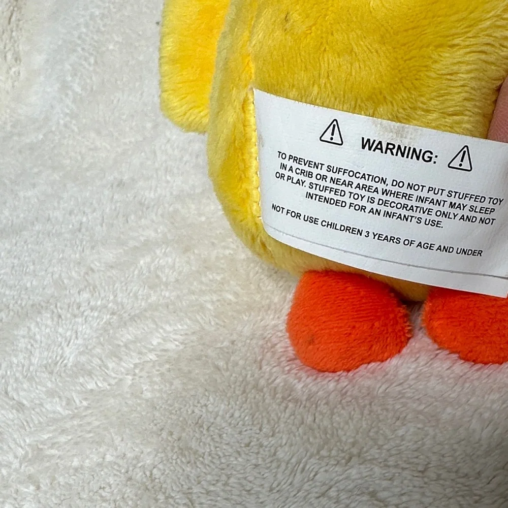 Cheerful Baby Chick Dog Toy Yellow and Orange Like New Easter Gift